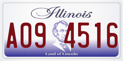 IL license plate A094516