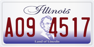 IL license plate A094517