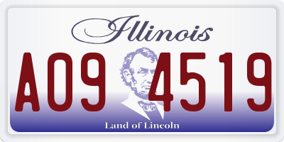 IL license plate A094519