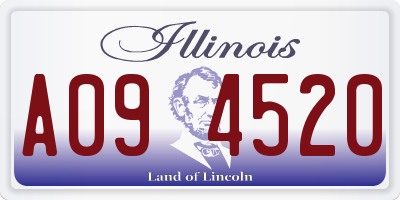 IL license plate A094520