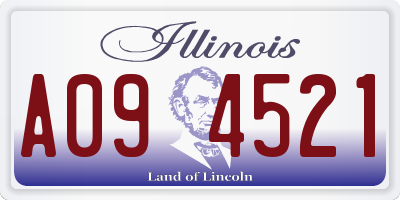 IL license plate A094521