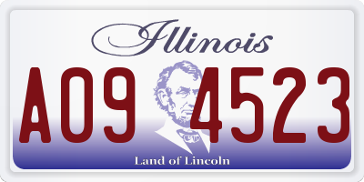 IL license plate A094523