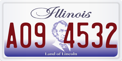 IL license plate A094532