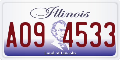 IL license plate A094533