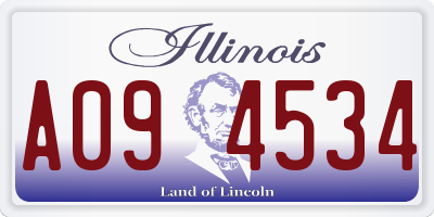 IL license plate A094534