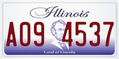IL license plate A094537