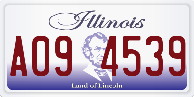 IL license plate A094539