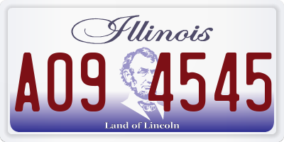 IL license plate A094545