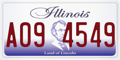 IL license plate A094549