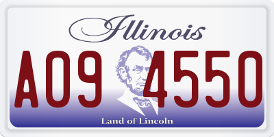 IL license plate A094550