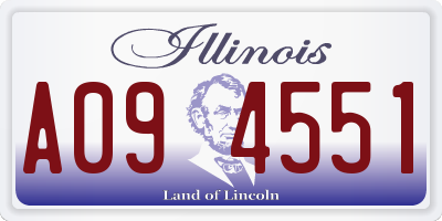 IL license plate A094551