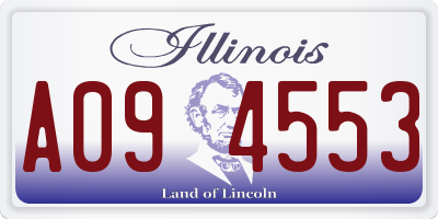 IL license plate A094553