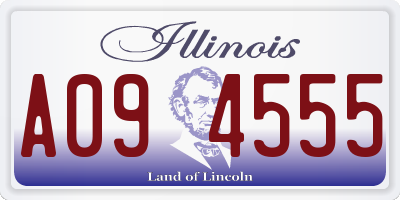 IL license plate A094555
