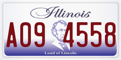 IL license plate A094558