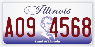IL license plate A094568