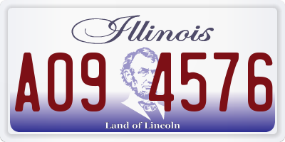 IL license plate A094576