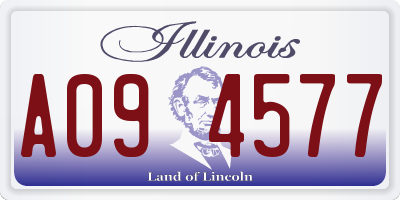 IL license plate A094577