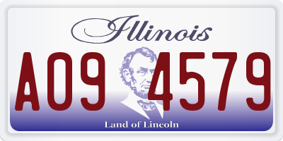 IL license plate A094579