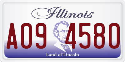 IL license plate A094580