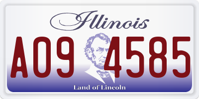 IL license plate A094585