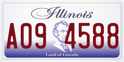IL license plate A094588
