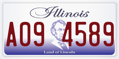IL license plate A094589