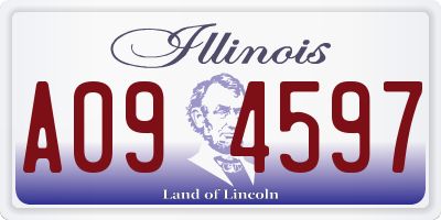IL license plate A094597