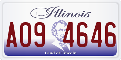 IL license plate A094646