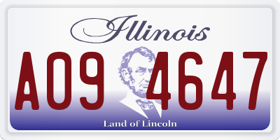IL license plate A094647