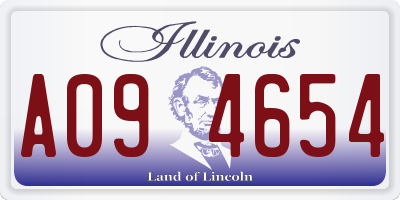IL license plate A094654