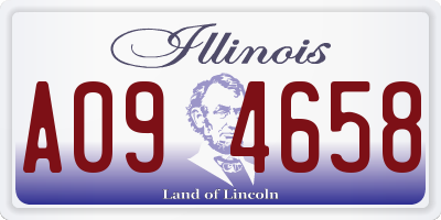 IL license plate A094658