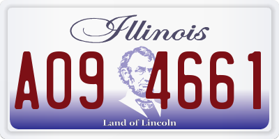 IL license plate A094661