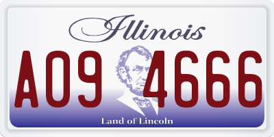 IL license plate A094666