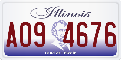 IL license plate A094676