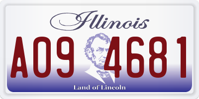 IL license plate A094681
