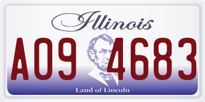 IL license plate A094683