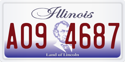 IL license plate A094687