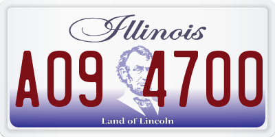 IL license plate A094700