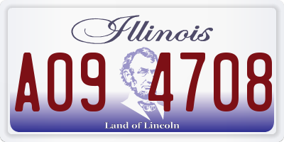 IL license plate A094708