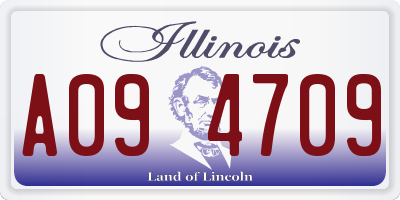 IL license plate A094709