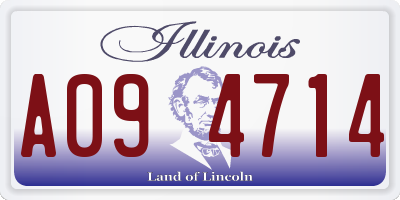 IL license plate A094714
