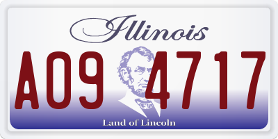 IL license plate A094717