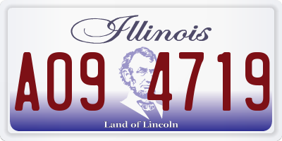 IL license plate A094719