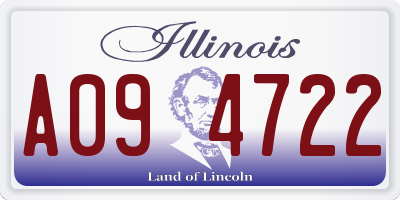 IL license plate A094722