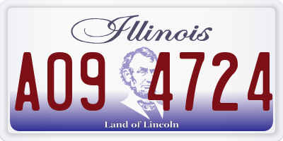 IL license plate A094724