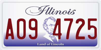 IL license plate A094725
