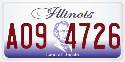 IL license plate A094726