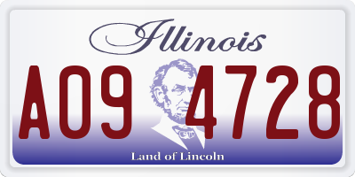 IL license plate A094728