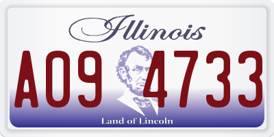 IL license plate A094733