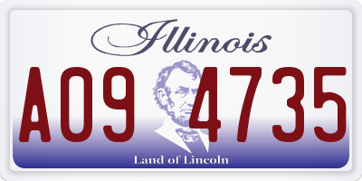 IL license plate A094735